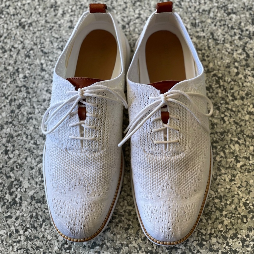 Men’s White Cole Haan FlyKnit Dress Shoes